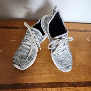 Adidas Women's Cloudfoam Pure Running Shoe, (White/White/Black, 6) ART DB0695